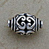 Heart motif silver bead