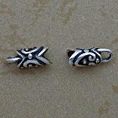 Bali silver chain end