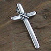 Silver cross pendant