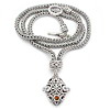 Bali silver with gemstones necklaces Bali silver with gemstones necklaces