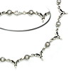 Linked modern silver necklace Linked modern silver necklace