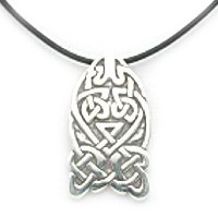 Celtic silver pendant