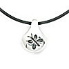 Modern silver pendant