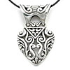 Cut out silver pendant